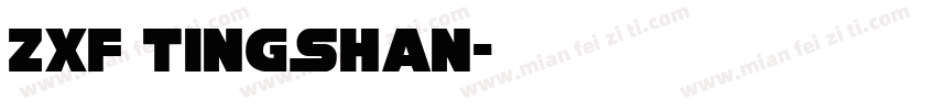zxf tingshan字体转换